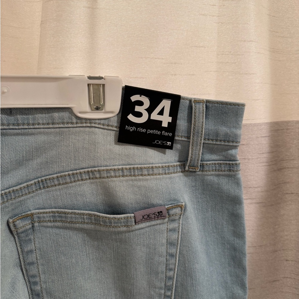 Joe's Jeans Blue Flare Wide Leg Denim - Picture 3 of 7